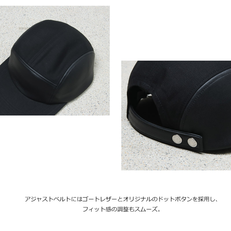 KIJIMA TAKAYUKI(キジマタカユキ) PARAFFIN DUCK & GOAT SKIN JET CAP