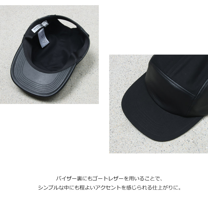 KIJIMA TAKAYUKI(キジマタカユキ) PARAFFIN DUCK & GOAT SKIN JET CAP