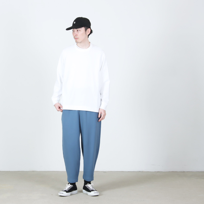 LOLO(ロロ) 超長綿裏毛 ペグトップ イージーパンツ