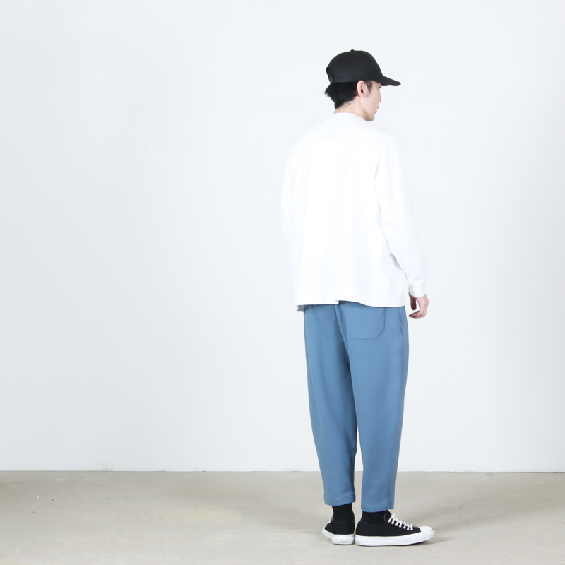 LOLO(ロロ) 超長綿裏毛 ペグトップ イージーパンツ