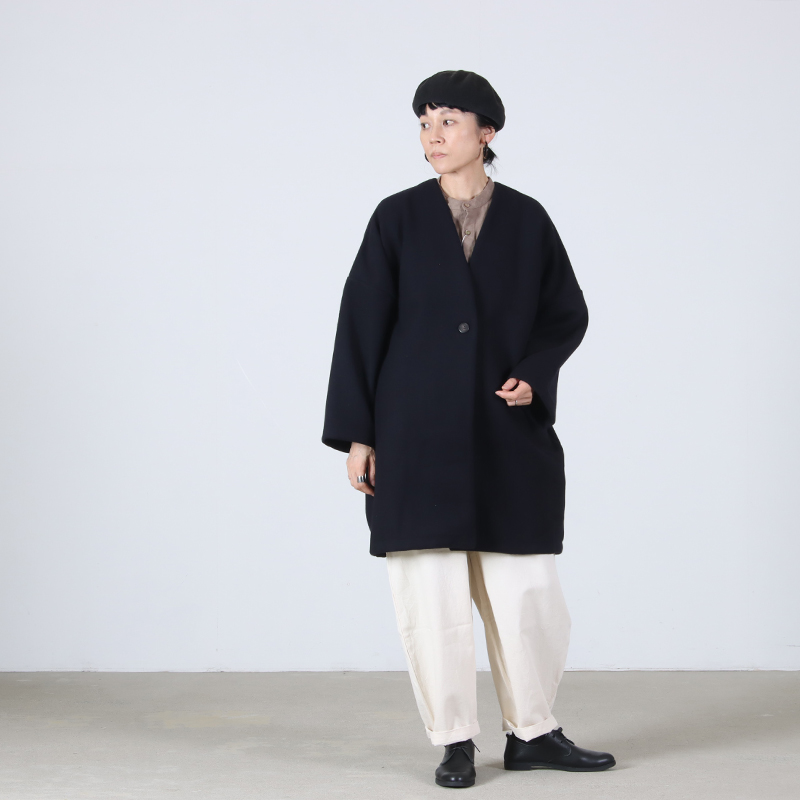 mao made(マオメイド) パイルモッサー コクーンコート