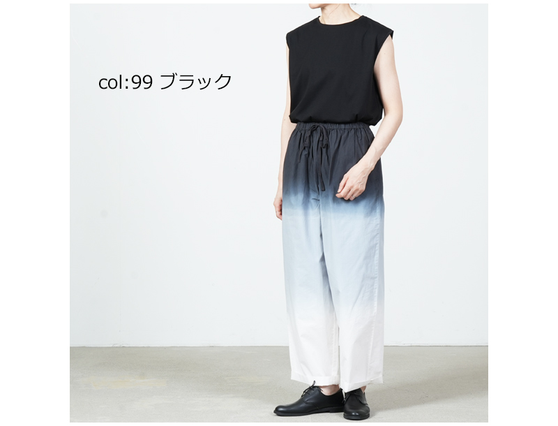 mao made(マオメイド) シルケット天竺ノースリーブTEE