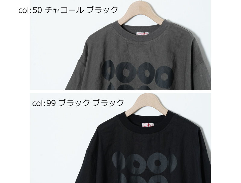 mao made(マオメイド) リネンドーナツ布帛TEE