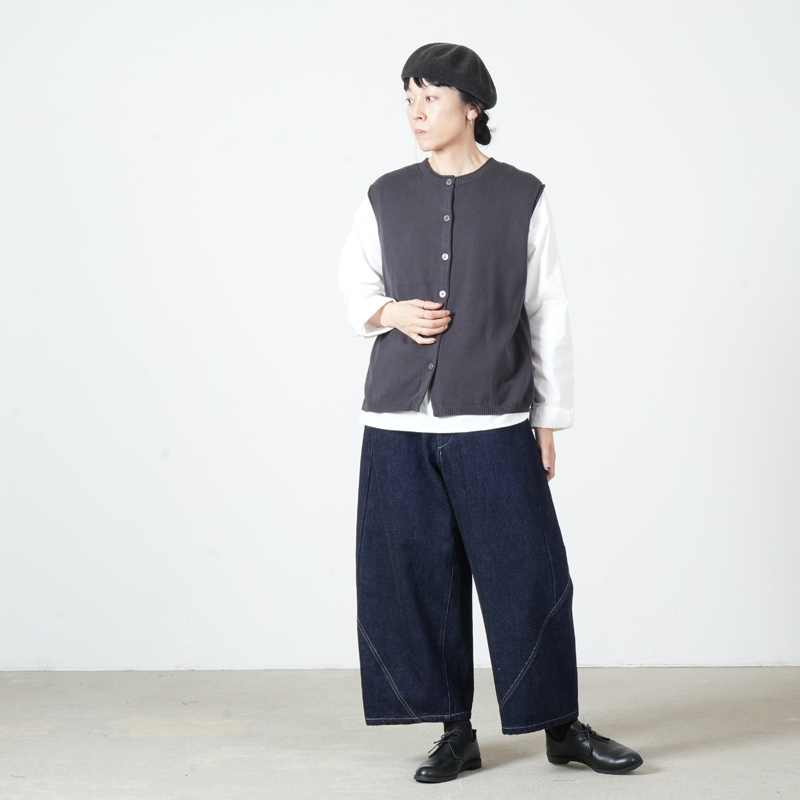 mao made(マオメイド) 2wayニットベスト レイヤードセット