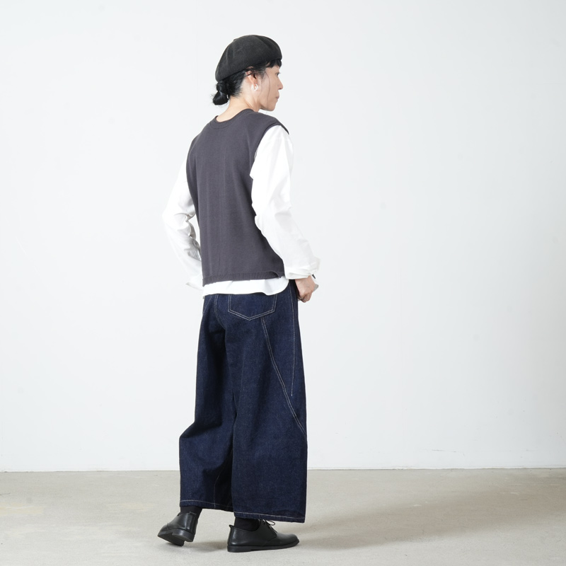 mao made(マオメイド) 2wayニットベスト レイヤードセット