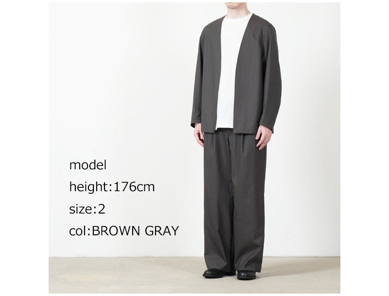 marka(マーカ) DOUBLE PLEATED MILITARY TROUSERS