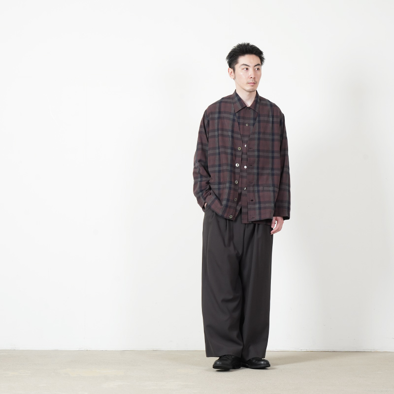 marka(マーカ) DOUBLE PLEATED BUGGY TROUSERS