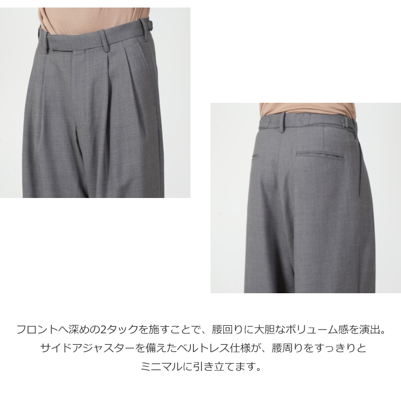 marka(マーカ) DOUBLE PLEATED BUGGY TROUSERS