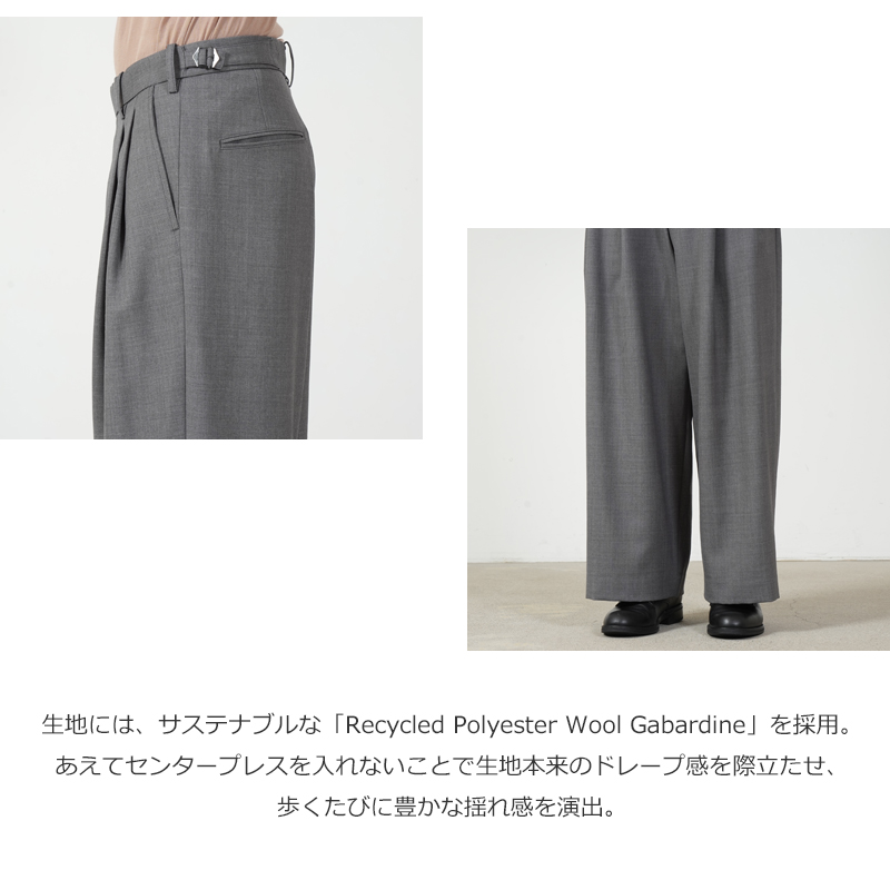 marka(マーカ) DOUBLE PLEATED BUGGY TROUSERS