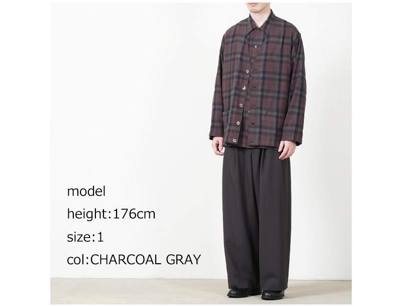 marka(マーカ) DOUBLE PLEATED BUGGY TROUSERS