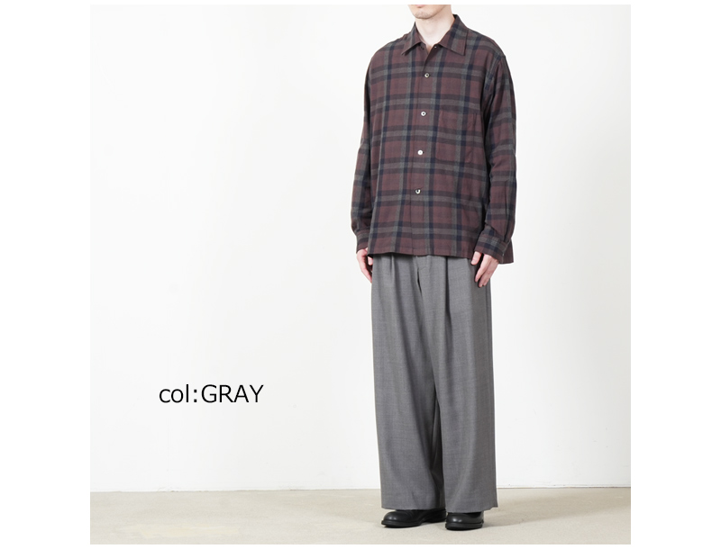 marka(マーカ) DOUBLE PLEATED BUGGY TROUSERS