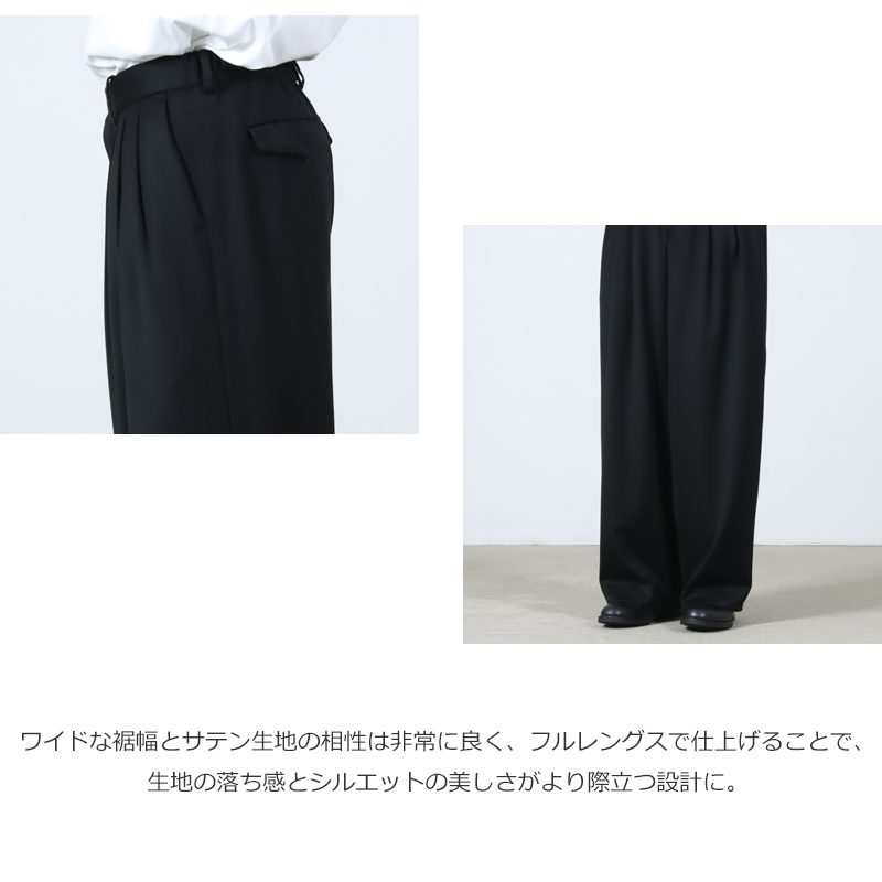 MARKAWARE(マーカウェア) TRIPLE PLEATED WIDE TROUSERS