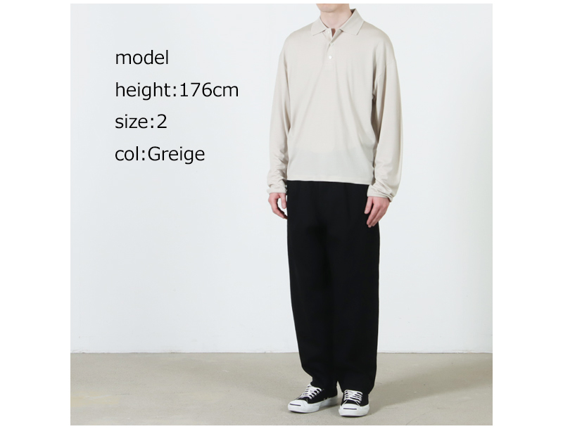 MARKAWARE(マーカウェア) LONG SLEEVE POLO