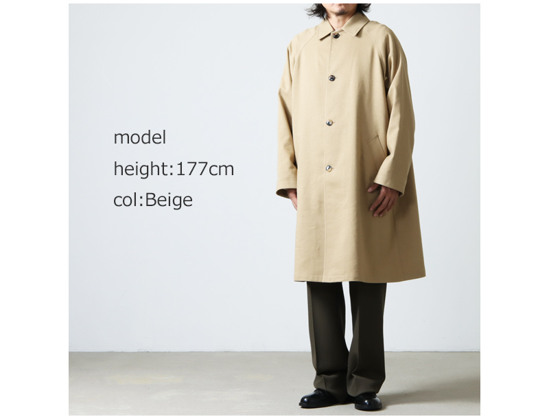 ETS.MATERIAUX(ƥޥƥꥪ) Wool Linen Tweed BalCollar Coat