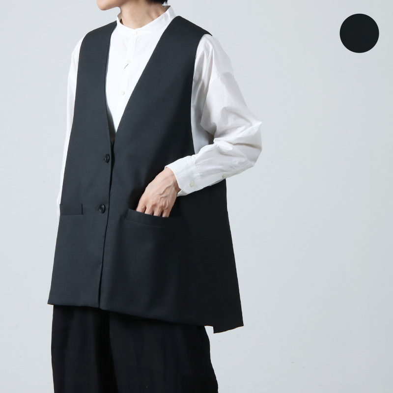 mizuiro ind (ミズイロインド) ディープVネックワイドベスト