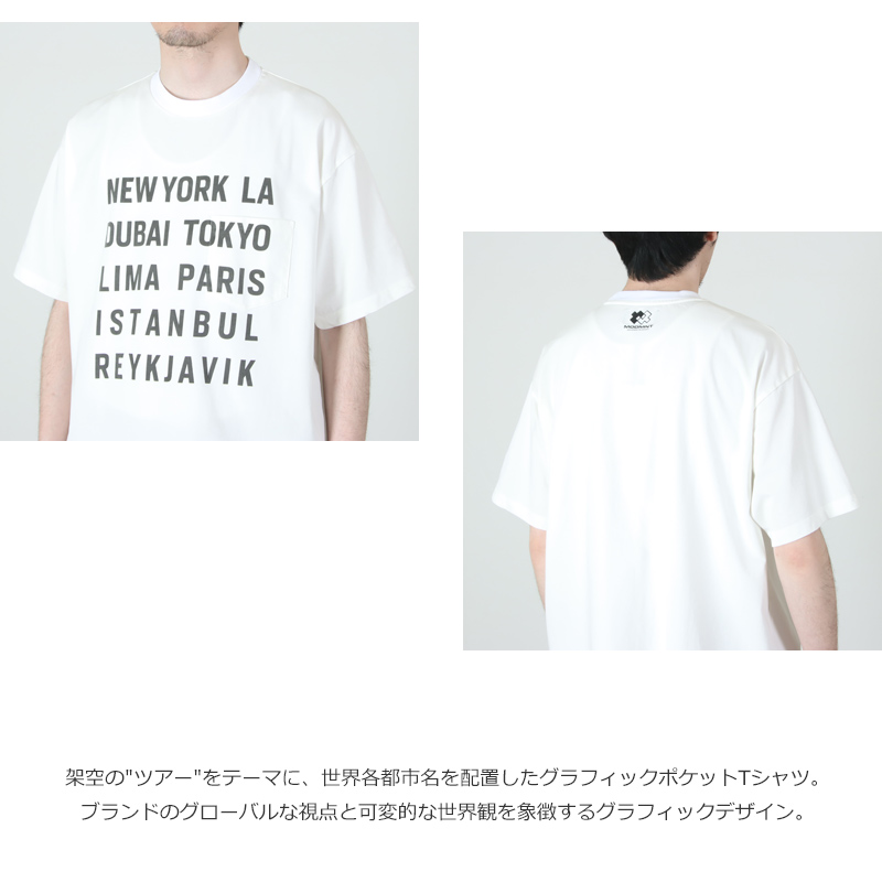 MODMNT(モドメント) TOUR CITIES TEE