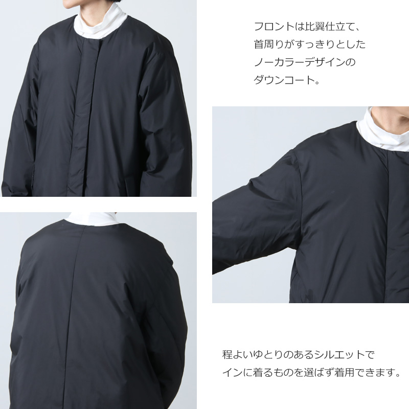 NANGA(ナンガ) NO COLLAR DOWN COAT