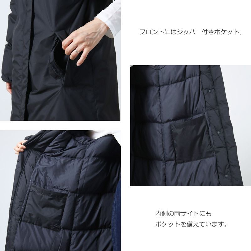 NANGA(ナンガ) NO COLLAR DOWN COAT
