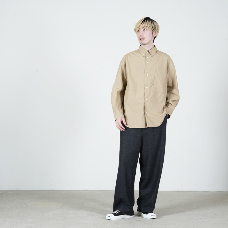 nisica(ニシカ) ボタンダウンシャツ ルーズフィット