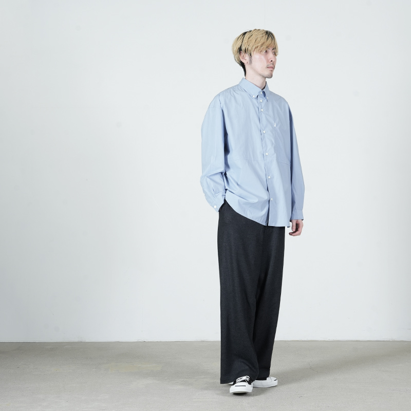 nisica(ニシカ) ボタンダウンシャツ ルーズフィット