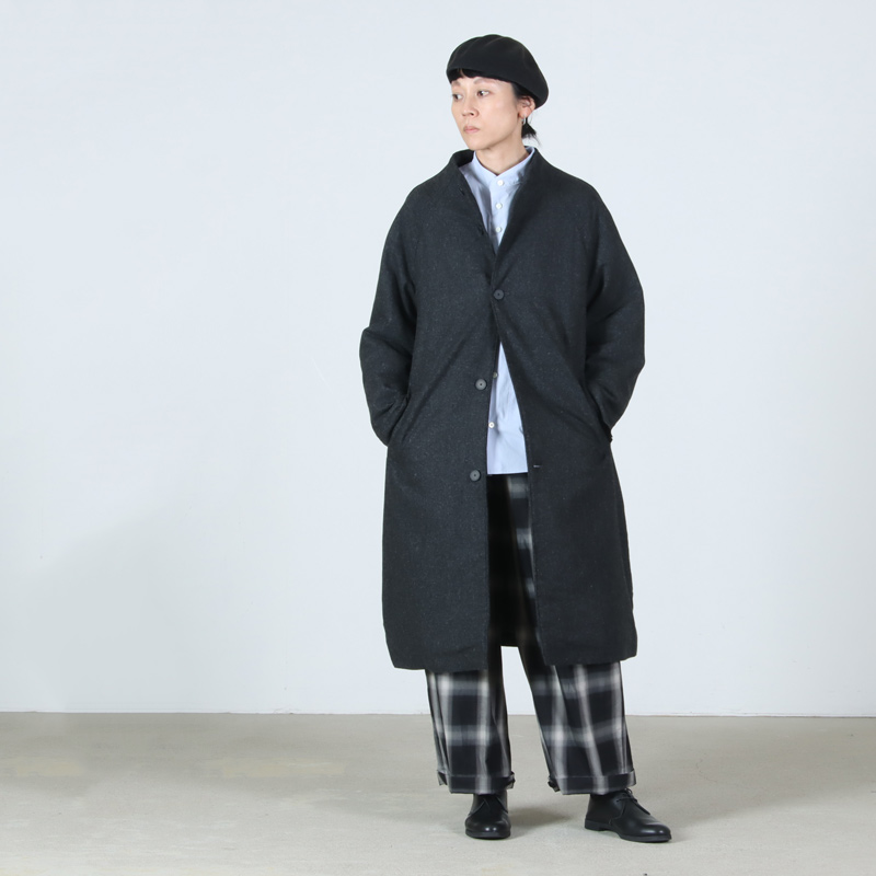 NO CONTROL AIR(ノーコントロールエアー) FIRMUM ウールシーチング・ガーメントウォッシュ ボトルネックコート