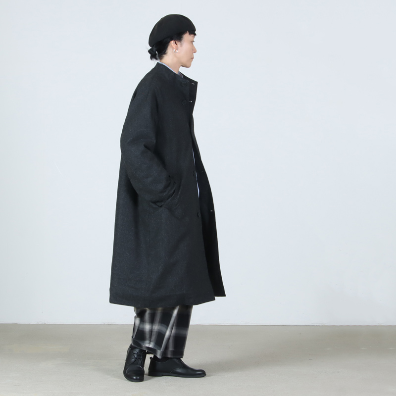 NO CONTROL AIR(ノーコントロールエアー) FIRMUM ウールシーチング・ガーメントウォッシュ ボトルネックコート
