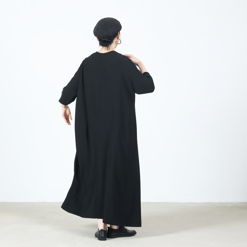 NO CONTROL AIR(ノーコントロールエアー) トリアセテート&ポリエステル・ライトクレープダブルクロス ワンピース