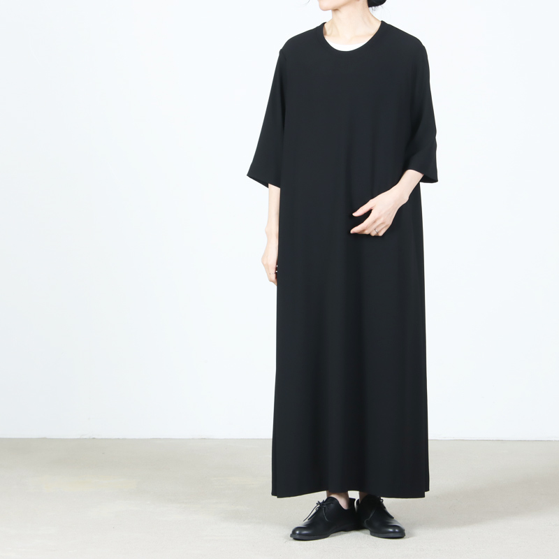 NO CONTROL AIR(ノーコントロールエアー) トリアセテート&ポリエステル・ライトクレープダブルクロス ワンピース