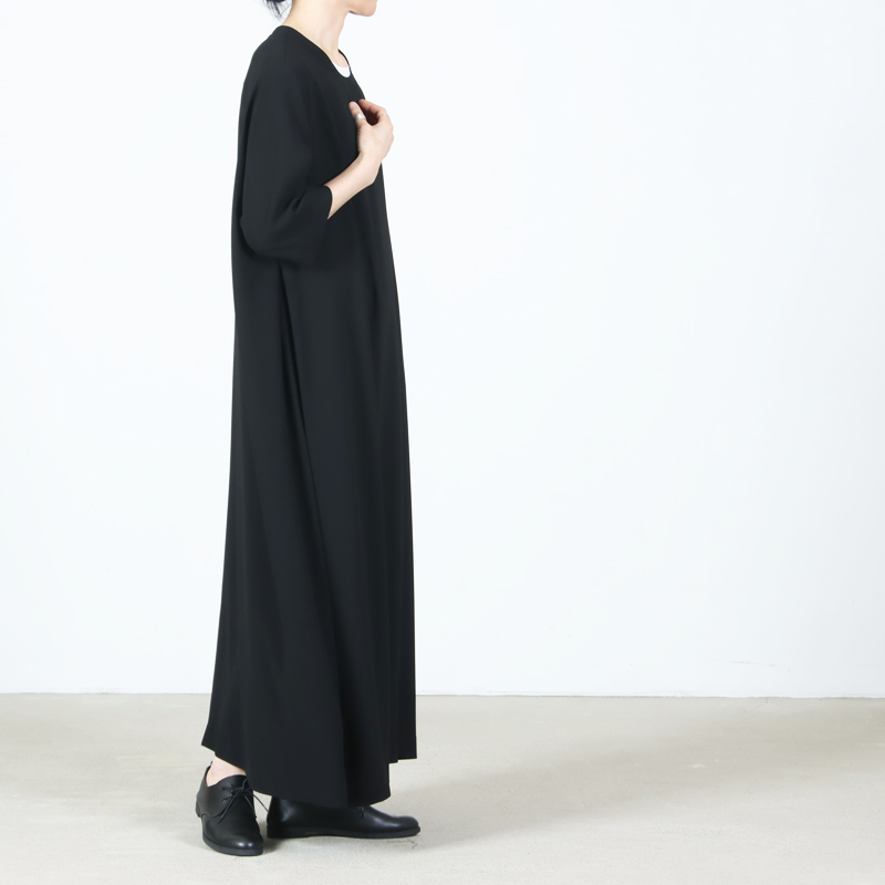 NO CONTROL AIR(ノーコントロールエアー) トリアセテート&ポリエステル・ライトクレープダブルクロス ワンピース