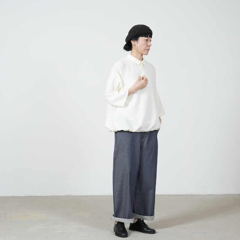 NO CONTROL AIR(ノーコントロールエアー) FIRMUM 強撚ポリエステル&コットン・ドライデニム スーパーワイドストレート