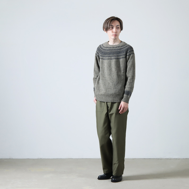 NOR'EASTERLY(ノア イースターリー) L/S CREW 2TONE NORDIC