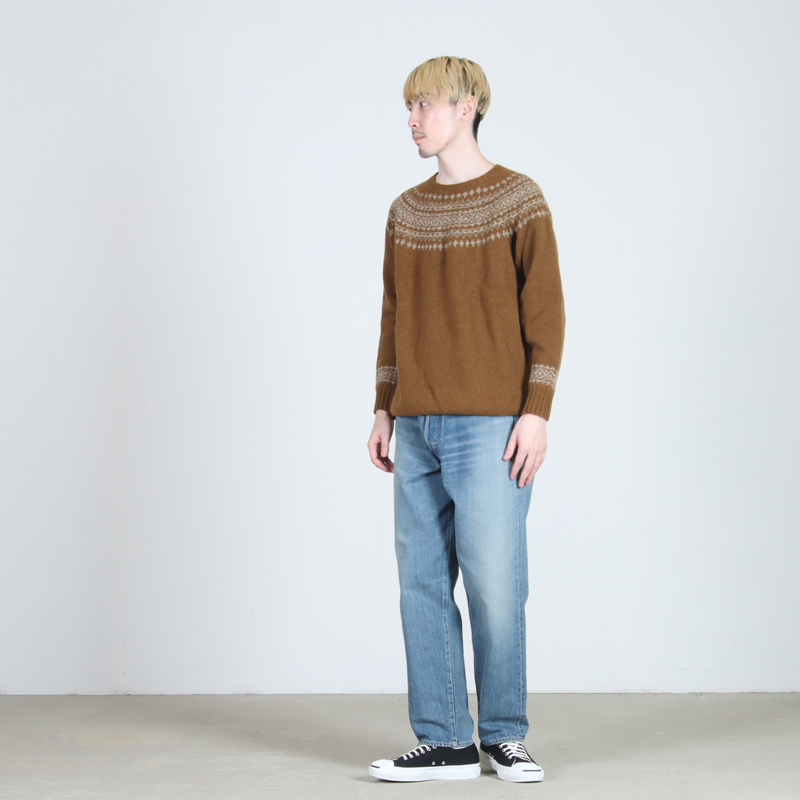 NOR'EASTERLY(ノア イースターリー) L/S CREW 2TONE NORDIC