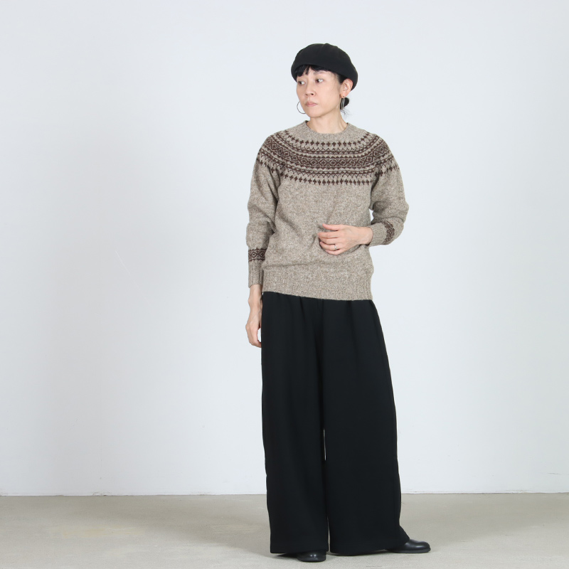 NOR'EASTERLY(ノア イースターリー) L/S CREW 2TONE NORDIC
