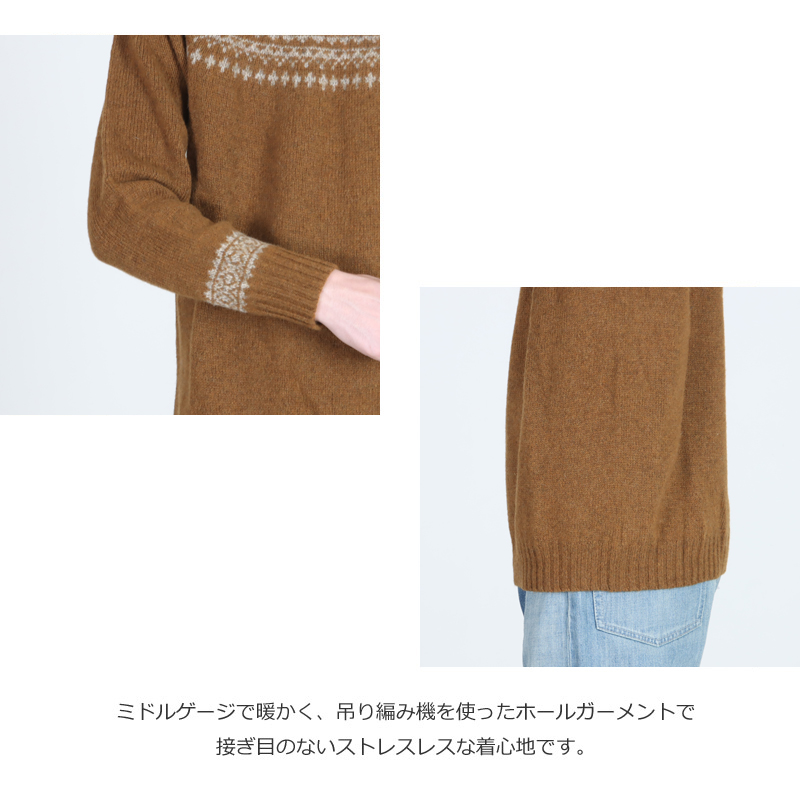NOR'EASTERLY(ノア イースターリー) L/S CREW 2TONE NORDIC