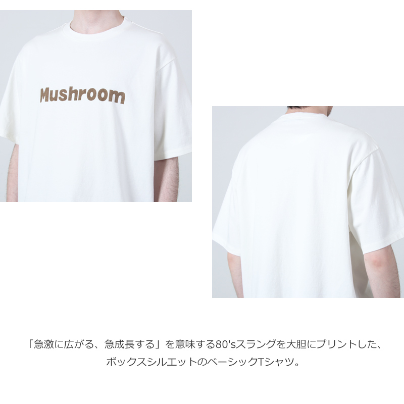 Ordinary Fits(オーディナリーフィッツ) PRINT-TEE MUSHROOM