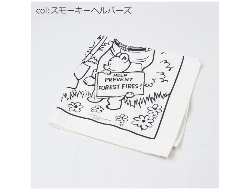 Printed Image(プリンティッドイメージ) ネイチャープリントバンダナ スモーキーベア