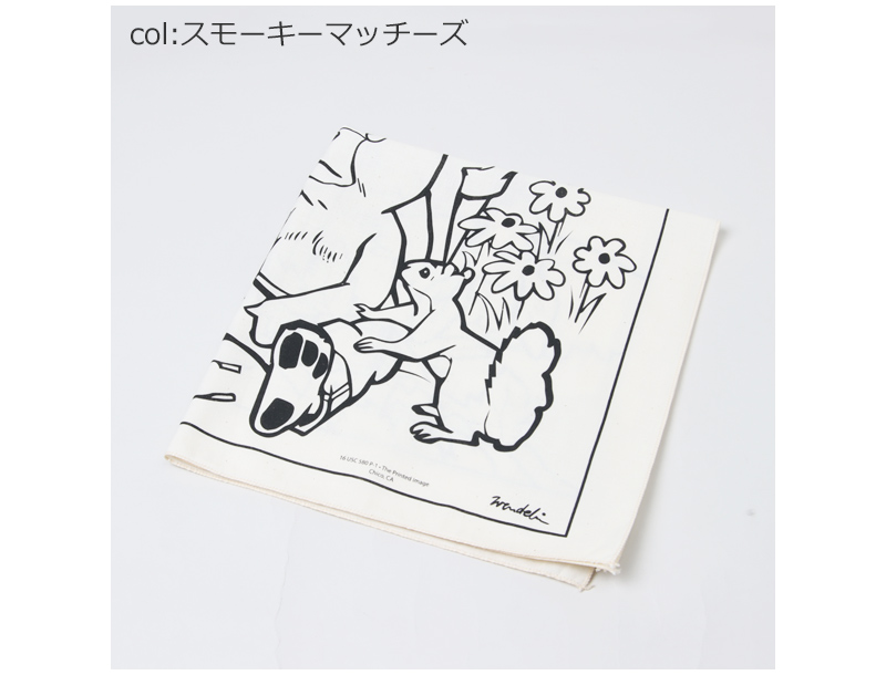 Printed Image(プリンティッドイメージ) ネイチャープリントバンダナ スモーキーベア