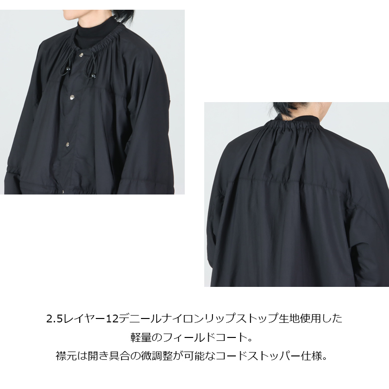 THE NORTH FACE PURPLE LABEL(ザ ノースフェイス パープルレーベル) Garment Dyed Nylon Field Shirred Coat