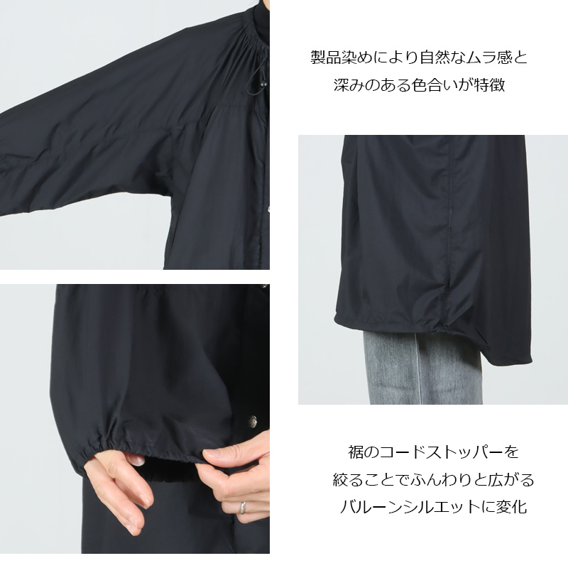 THE NORTH FACE PURPLE LABEL(ザ ノースフェイス パープルレーベル) Garment Dyed Nylon Field Shirred Coat