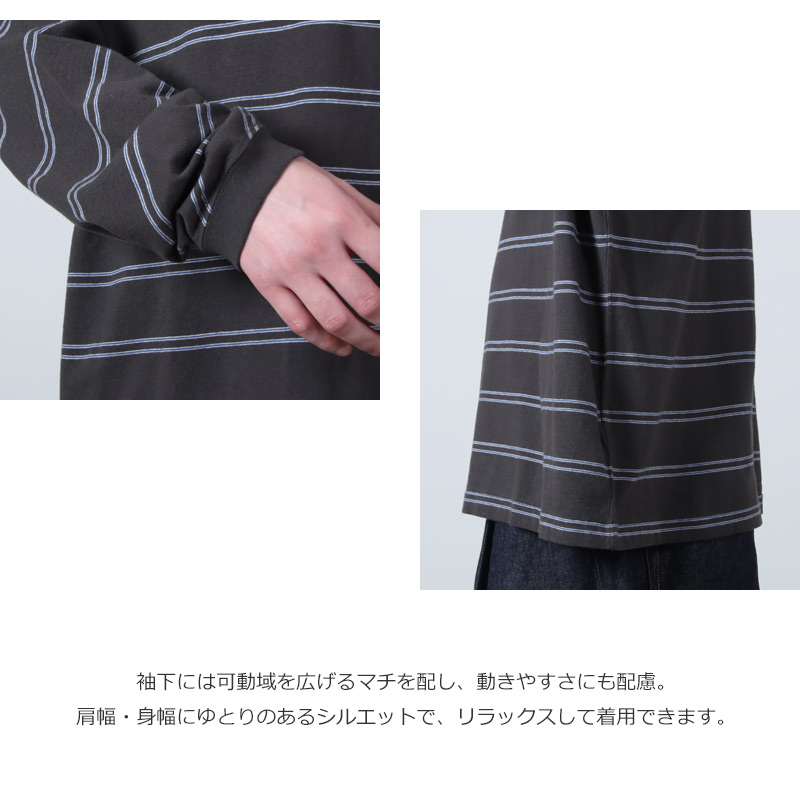 THE NORTH FACE PURPLE LABEL(ザ ノースフェイス パープルレーベル) Field Long Sleeve Striped Tee