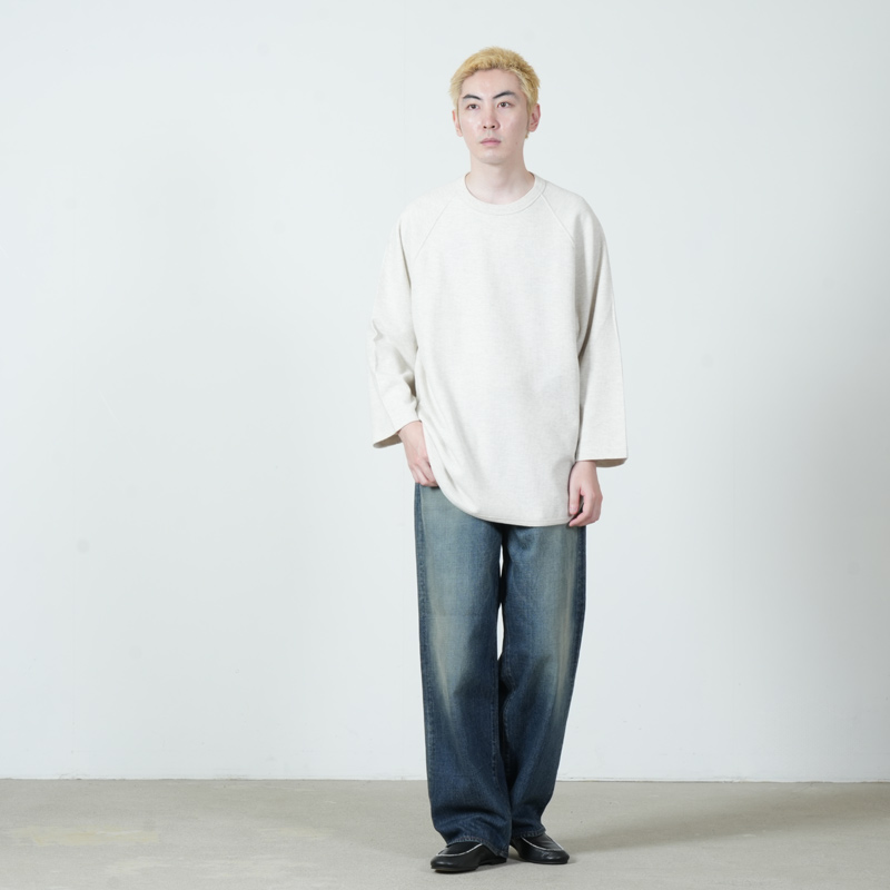 blurhmsROOTSTOCK(ブラームス ルーツストック) Rough&Smooth Thermal Baseball Raglan Tee
