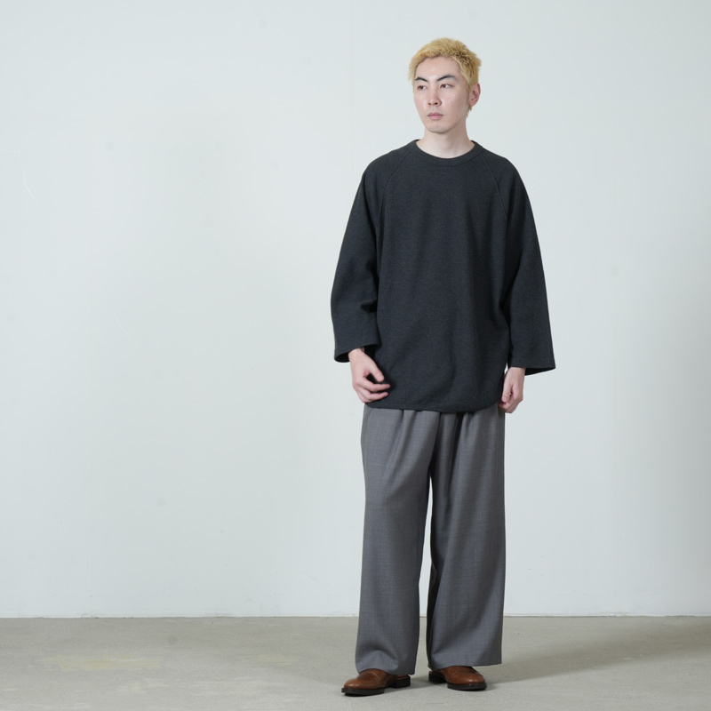 blurhmsROOTSTOCK(ブラームス ルーツストック) Rough&Smooth Thermal Baseball Raglan Tee