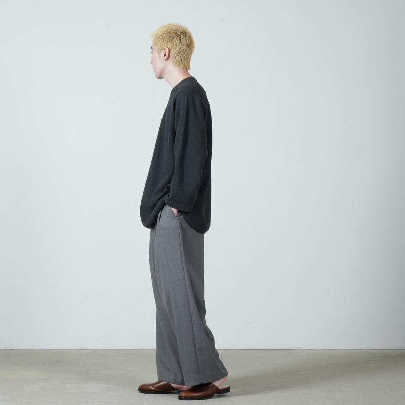 blurhmsROOTSTOCK(ブラームス ルーツストック) Rough&Smooth Thermal Baseball Raglan Tee