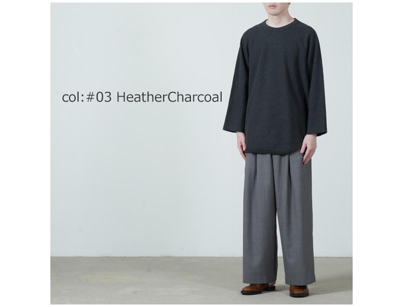 blurhmsROOTSTOCK(ブラームス ルーツストック) Rough&Smooth Thermal Baseball Raglan Tee