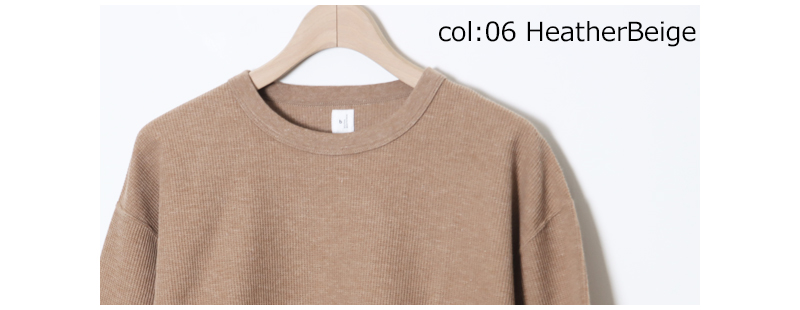 blurhmsROOTSTOCK(ブラームス ルーツストック) Rough&Smooth Thermal Baseball Tee