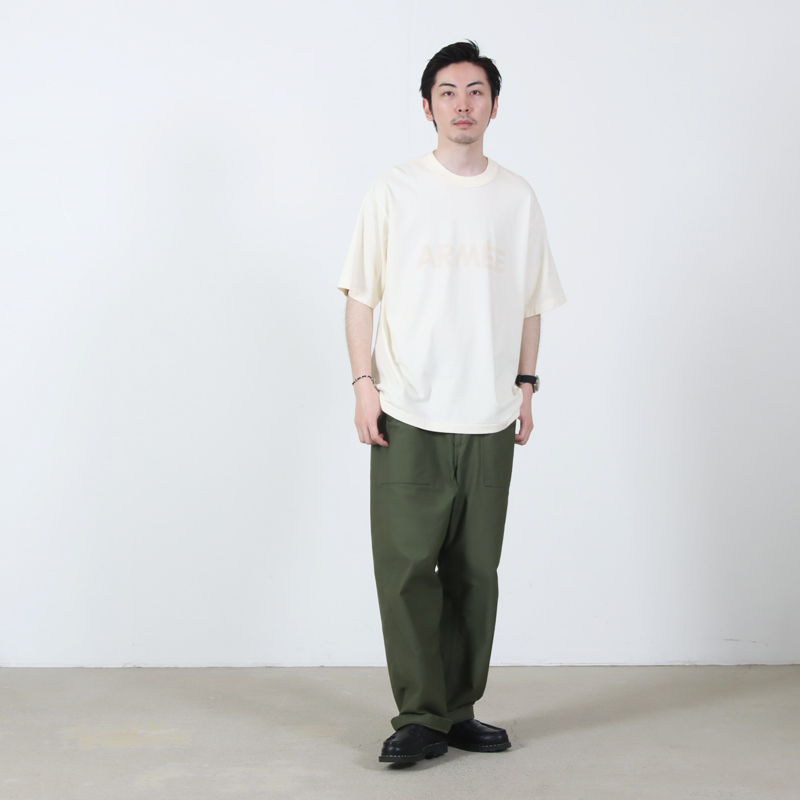 blurhmsROOTSTOCK(ブラームス ルーツストック) ARM E 88/12 Print Tee WIDE