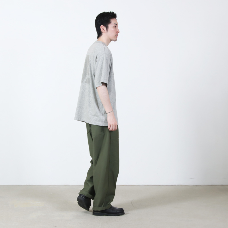 blurhmsROOTSTOCK(ブラームス ルーツストック) ARM E 88/12 Print Tee WIDE
