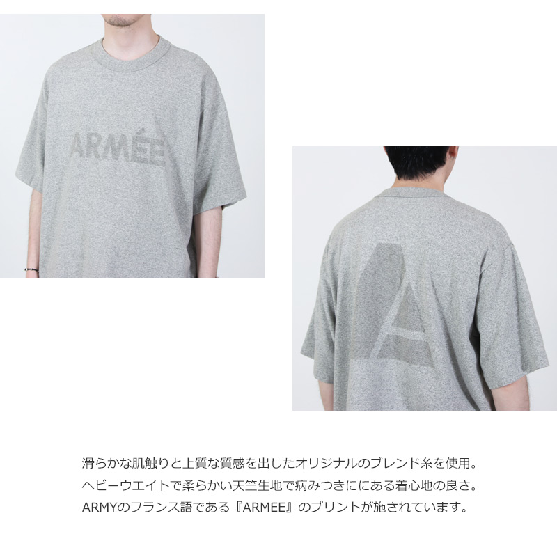 blurhmsROOTSTOCK(ブラームス ルーツストック) ARM E 88/12 Print Tee WIDE