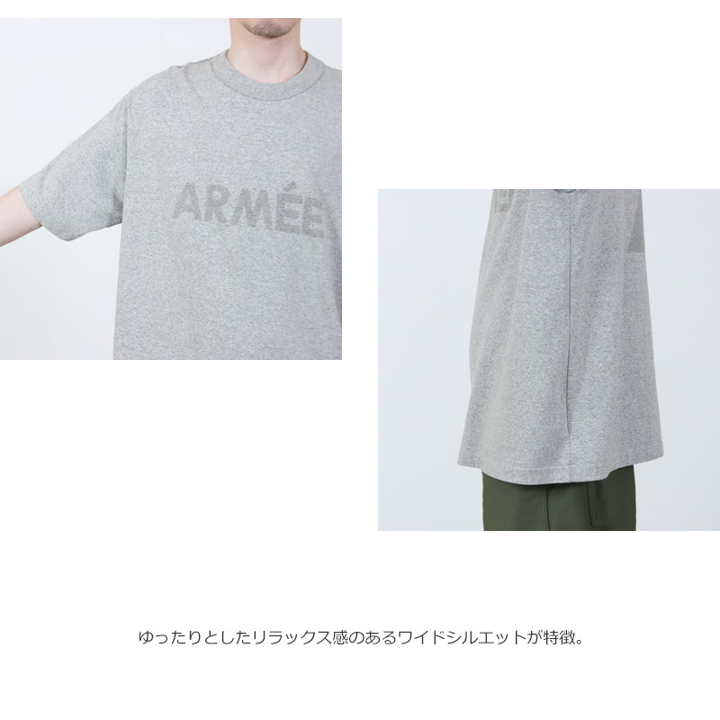 blurhmsROOTSTOCK(ブラームス ルーツストック) ARM E 88/12 Print Tee WIDE