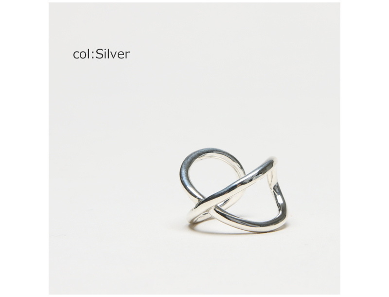 roundabout(ラウンダバウト) Silver Cross-Over Ring